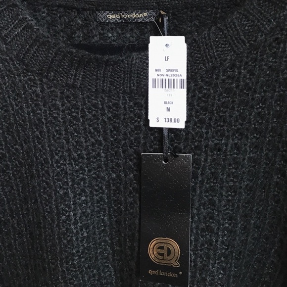 LF Black Crop Sweater - Picture 3 of 4